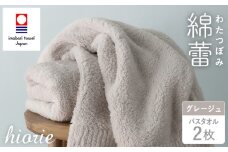 （今治タオルブランド認定品）わたつぼみ 綿蕾 バスタオル 2枚セット グレージュ【I003810BT2GG】	