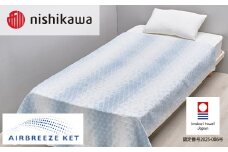 （今治タオルブランド認定）西川 エアブリーズケット ミドルタイプ （ブルー）OS5602【I003580KT1B】