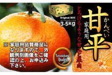 愛媛の“三大高級柑橘”の一つ!「甘平(かんぺい)」約3.5kg入＜訳あり＞＜C28-23＞【1046128】
