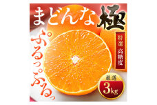 ＜夕やけブランド＞ぷるぷる食感＜まどんな＞3kg　※紅まどんなと同品種　＜E49-22＞_ マドンナ みかん ミカン 愛媛県 国産 フルーツ 果物 くだもの 柑橘 かんきつ 人気 限定 産地直送 産直 【1416588】