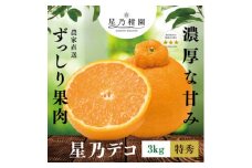 ＜三つ星プレミアム＞星乃みかん園より厳選した星乃デコをお届けします/不知火(3kg)＜C45-56＞【1339339】