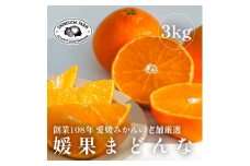 ＜創業108年＞愛媛みかんの老舗厳選＜紅まどんなと同品種＞媛果まどんな3kg＜E70-7＞【1440809】
