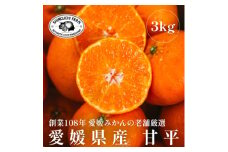 創業百八年 愛媛みかんの老舗＜甘平3kg＞家庭用＜新口農園＞＜E70-11＞【1451142】