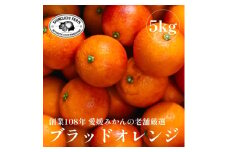 創業百八年 愛媛みかんの老舗＜ブラッドオレンジ 5kg＞新口農園＜D70-18＞【1470701】