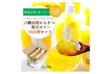 ミヤモトオレンジガーデンの「八幡浜産かんきつ寒天ゼリー10種 食べ比べセット」＜C25-145＞_ ゼリー 寒天 デザート スイーツ セット みかん ミカン 柑橘 フルーツ ふるーつ 果物 くだもの 愛媛 食べ比べ 産直 産地直送 飲むゼリー 国産 無着色 【1407331】