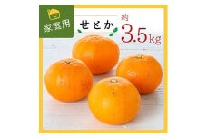 コウ果樹園の家庭用＜せとか＞3.5kg＜C33-31＞_ 訳あり 訳アリ みかん ミカン 愛媛県 フルーツ 果物 くだもの 柑橘 かんきつ 人気 産地直送 産直 ジューシー 甘い 果汁 糖度 規格外 濃厚 家庭用 セトカ 【1441231】