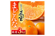 「玉宝ブランド」＜まどんな＞3kg　※紅まどんなと同品種　＜E64-41＞【1511381】
