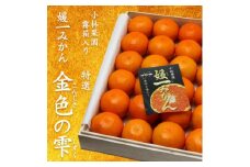 桐箱入り 媛一小玉みかん 金色の雫(こんじきのしずく)24個入り箱×二段重ね＜D24-6＞【1517951】
