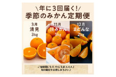 ＜発送月固定定期便＞美味しいみかん柑橘のある暮らし＜みかん・まどんな・きよみ＞＜G31-42＞全3回【4058603】