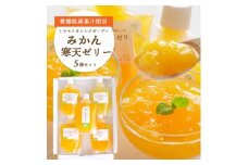 愛媛の人気柑橘品種を贅沢に飲み比べ!みかん寒天ゼリー 5本セット＜A25-180＞【1606339】