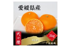 ＜最高の旨みと香りが詰まった＞代々橙せとか＜ご家庭用＞3kg＜C83-44＞【1623951】