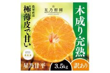 ＜訳あり＞星乃みかん園の甘平(3.5kg)＜D45-95＞【1625779】