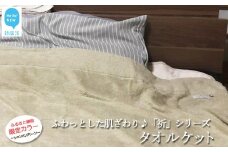 【今治タオル】★限定カラー★【Hello!NEW タオルケット】「祈」シリーズ （シャンパングリーン）