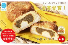 カレーパン グランプリ金賞受賞 カリットカリー 6個（3種×2個) 詰合せ 冷凍 温めるだけ