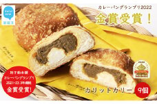 カレーパン グランプリ金賞受賞 カリットカリー 9個（3種×3個) 詰合せ 冷凍 温めるだけ