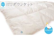 羽毛肌布団 ダウンケット シングルサイズ（S-01） ホワイトダウン８５％ 抗菌・防臭