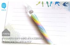 ガラスが大好きなおうち作家 虹色の夢を描くガラスペン （パステル） 【ガラス工房 虹の玉】
