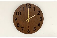 wood clock 330WN　壁掛け時計 時計 壁掛け 木製 無垢材 インテリア