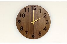 wood clock 280WN　壁掛け時計 時計 壁掛け 木製 無垢材 インテリア  愛媛県西条市 近藤工芸