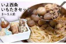 愛媛の風物詩！ いよ西条 いもたきセット（3～5人前）　いもたき 郷土料理 鍋料理 鍋セット  【オンライン決済限定】