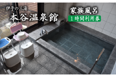 伊予の三湯「本谷温泉館」家族風呂1時間利用券