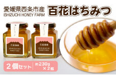 愛媛県西条市産「石鎚養蜂の百花はちみつ」（2個）　はちみつ 蜂蜜 純粋蜂蜜 百花蜜