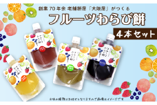 おおさかや蔵はちの「フルーツわらび餅」4 本セット