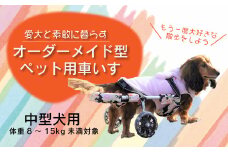 愛犬と素敵に暮らす～オーダーメイド型ペット用車いす～中型犬用