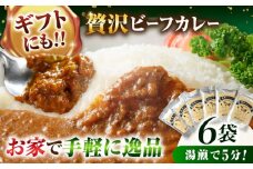 ビーフカレー【贈答用】 手作りビーフカレー 6食入り(パウチ) 大洲市/（有）ヒロファミリーフーズ [AGBX016] カレー 牛肉 ビーフカレー 人気 カレーライス ご当地グルメ カレー ギフト カレー 贈答用