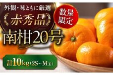 【先行予約】【12月上旬から順次発送】 みかん 10kg 南柑20号（100玉～160玉） 赤秀 期間限定 数量限定 みかん 愛媛みかん 柑橘 果物 フルーツ みかんジュース ミカン 早生みかん 愛媛県大洲市/愛媛たいき農業協同組合[AGAO007]