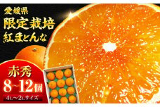紅まどんな 赤秀 8個から12個入（JA愛媛たいき管内産）【先行予約】【11月下旬から順次発送】 紅まどんな みかん ミカン 紅マドンナ フルーツ 果物 くだもの 愛媛県大洲市/株式会社フジ・アグリフーズ [AGBA002]