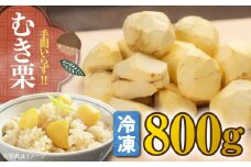 【先行予約】【冷凍】【9月下旬より順次発送】冷凍 ムキ栗800g（真空パック） 栗 クリ くり くだもの 果物 フルーツ 栗きんとん 栗ご飯 愛媛県大洲市/沢井青果有限会社 [AGBN038]