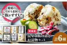 愛媛混ぜご飯の素とお漬物セット 愛媛県大洲市/(有)玉井民友商店 [AGBY006]混ぜご飯の素 お漬物 和食 料理おかず