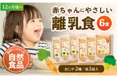母が作る栄養満点離乳食！12ヶ月頃からの『赤ちゃんにやさしいおじや』2種各3袋セット 赤ちゃん用品 離乳食 お米 おかゆ おじや 愛媛県大洲市/iino assemble [AGAA008]
