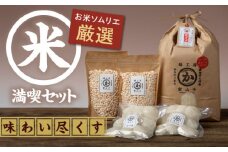 令和6年産 お米満喫セット （あきたこまち5kg、杵つき餅500g×2袋、ポン菓子40g×2袋）【米食味鑑定士×お米ソムリエ×白米ソムリエ】 あきたこまち お米 5kg おこめ おいしいお米 即納 愛媛県大洲市/稲工房案山子 [AGAV001]