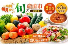 【野菜 定期便】【全3回】 旬の産直市お任せセット（8種以上）大洲市/たいき産直市愛たい菜 [AGAP018] 野菜 野菜 定期便 野菜セット 野菜定期便 3か月 野菜セット 定期 果物定期便 定期便 果物定期便 詰め合わせセット 果物定期便 定期
