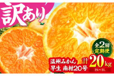 【全2回定期便】【11月中旬と12月中旬の2回発送】【ちょっと訳あり】温州みかん 10㎏ 2回 定期便 愛媛県大洲市/有限会社カーム/カームシトラス 温州みかん みかん 柑橘 みかんジュース 愛媛みかん [AGBW008]