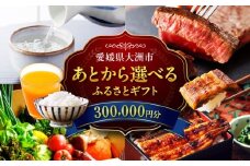 【あとから選べる】大洲市ふるさとギフト 30万円分 [AGXX023] 牛肉 豚肉 フルーツ 果物 ふるーつ くだもの 海鮮 うなぎ 鰻 スイーツ カタログ ギフト あとからセレクト 選べるギフト 日用品 観光 宿泊 旅行 30万円 300000円