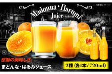 まどんな・はるみジュース　2種各1本 愛媛県大洲市/ORANGE LINE 果物 みかんジュース デザート 果汁100％ ストレートジュース オレンジジュース [AGCT003]