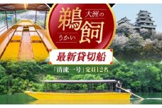 【令和7年6月2日〜9月20日】 日本三大鵜飼 大洲のうかい 貸切 清流一号 招待券（定員12名）大洲市観光協会/愛媛県大洲市 鵜飼 観光 体験チケット 体験 イベント [AGDJ008]