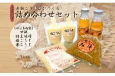 麴 詰め合わせ 甘酒 味噌 米こうじ 塩こうじ 手作り 国産 宮岡こうじ店 老舗 | B97