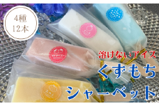 くずもちシャーベット 12本 溶けないアイス 氷菓 和風アイス  モチモチ 冷凍 |  B167
