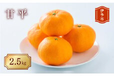 みかん 愛媛 甘平（約2.5kg）L～３Lサイズ 人気 数量限定 先行予約 柑橘 伊予市｜B195