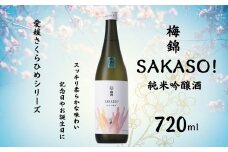 地酒 日本酒 梅錦 SAKASO！ 純米吟醸酒 愛媛 さくらひめシリーズ 1本 TYPE-2｜B271