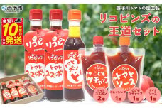 ＜リコピンズの王道セット（遊子川トマトの加工品）＞ とまと 野菜 ケチャップ 子供 ポン酢 完熟 トマトソース ドレッシング 調味料 詰め合わせ ギフト 食べて応援 国産 特産品 遊子川ザ・リコピンズ 愛媛県 西予市【常温】『最短10営業日以内に発送予定』