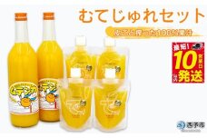 ＜むてじゅれセット（みかんジュース「ムテンカ」720ml×2本 じゅれ 2種×2個）MJ-2＞温州みかん ミカン 飲むゼリー あけはまシーサイドサンパーク 贈答用 愛媛県西予市【常温】『最短10営業日以内に順次発送予定』