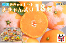 ＜冷凍みきゃんセット みきゃん盛り 温州みかん18個セット（皮付き 10個・皮無し8個）＞ ミカン 温州みかん 柑橘 果物 フルーツ デザート 詰め合わせ 特産品 渡江から一歩を踏み出す会 食べて応援 愛媛県 西予市【冷凍】『1か月以内に順次出荷予定』