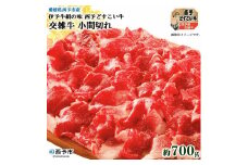 愛媛県西予市産　伊予牛絹の味西予どすこい牛交雑牛　小間切れ　700g