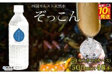 四国カルスト天然水ぞっこん 500ml(24本入り)×2ケース 計48本