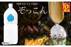 四国カルスト天然水ぞっこん 2L(6本入り)×4ケース 計24本